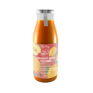 organický hruškový sirup s rakytníkem 500 ml